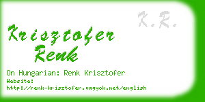 krisztofer renk business card